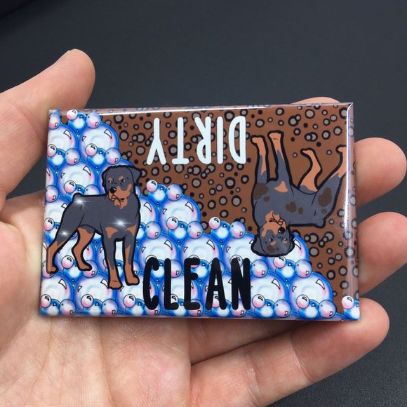 Rottweiler Dog Dishwasher Magnet Kitchen Decor - Picture 6 of 6